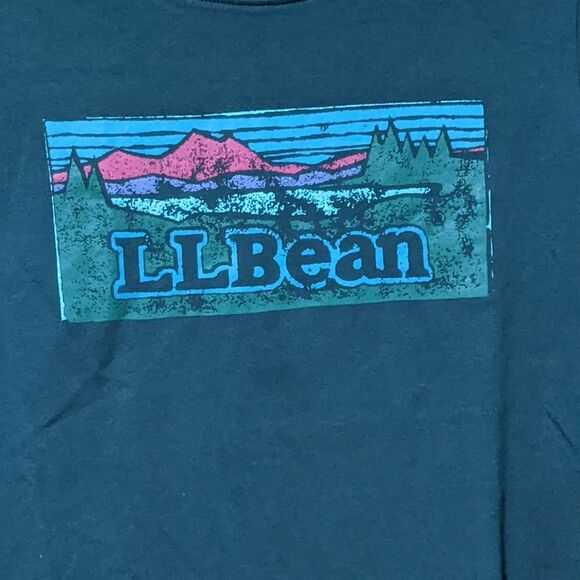 NWT L.L. women's Bean green spruce long sleeve PJ top t-shirt size hike size XS - Picture 8 of 9